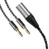 Linkidea Upgrade 6N Audio Cable for HIFIMAN Edition and DENONs XLR To Dual Male Replacement Headphone Cord XS, SUNDARA, Arya, HE400SE, Ananda,