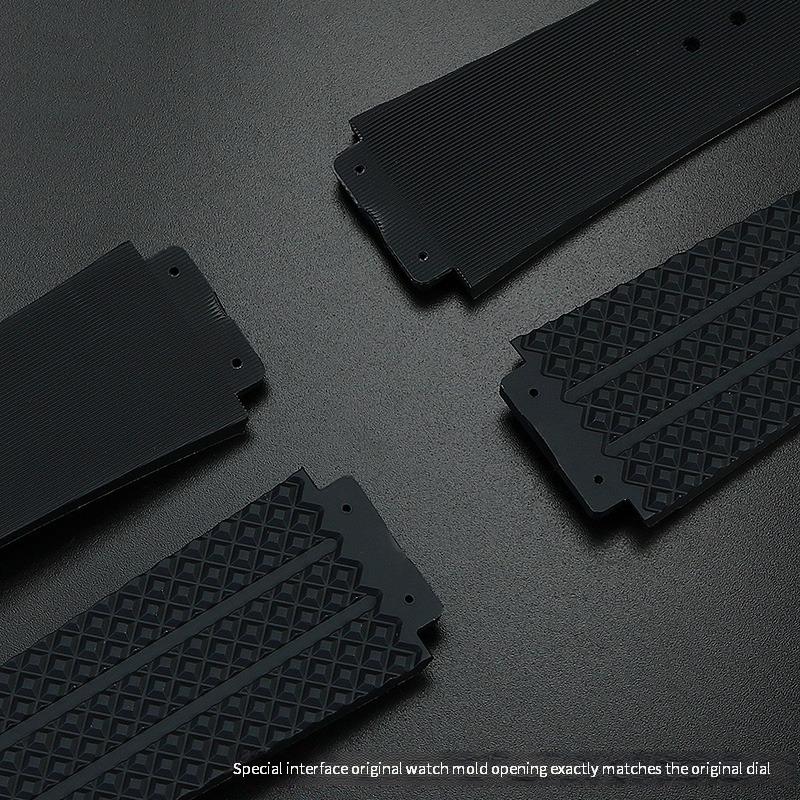Классический ремешок из натуральной кожи для HUBLOT BIG BANG 26 мм*19 мм силиконовый водонепроницаемый мужской ремешок для часов резиновый браслет на запястье + инструмент