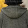 Plus Size Middle Age Women's Jackets Hooded Autumn Elegant Long Sleeve Casual Coats Ladies Outerwears