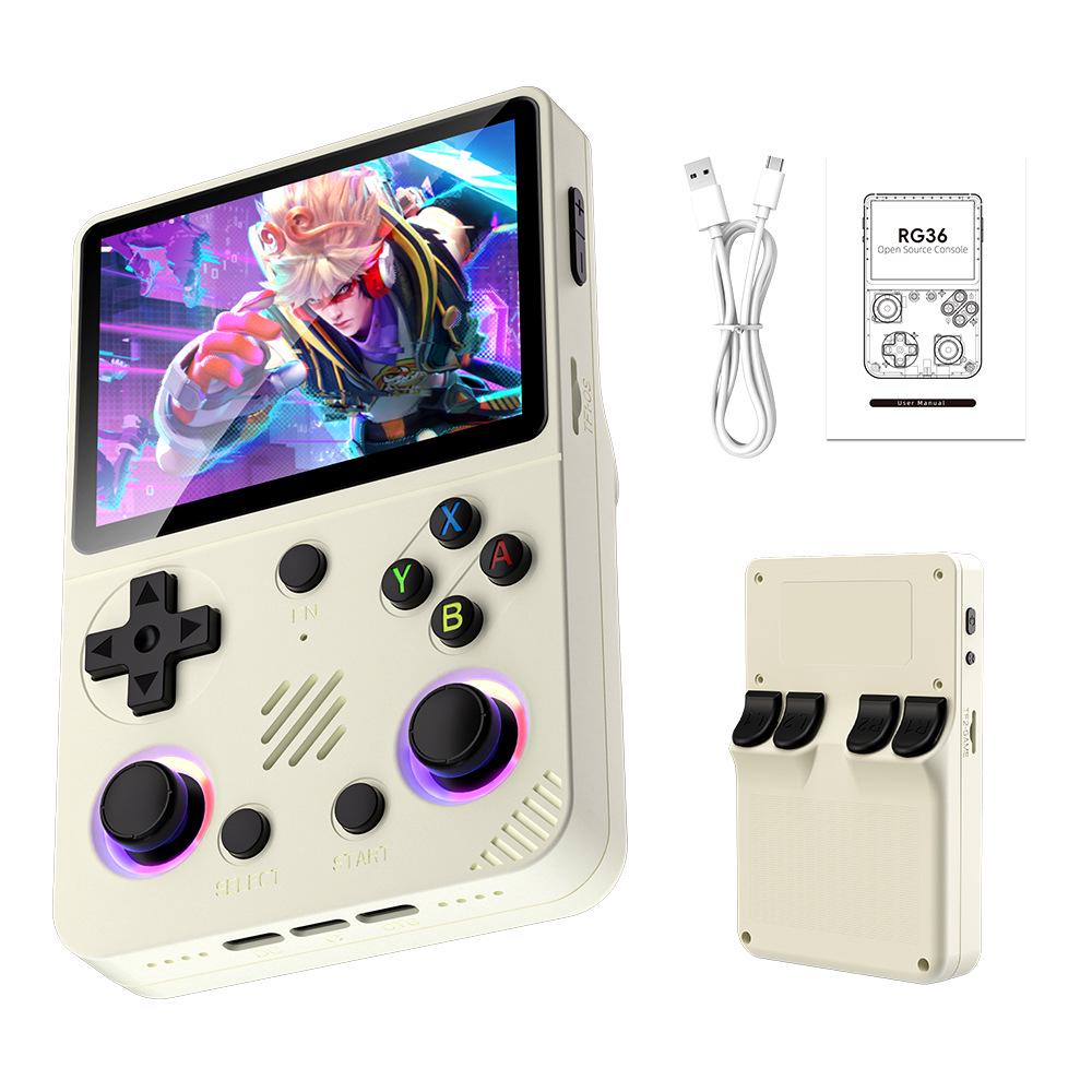 RG36 Портативная консоль с открытым исходным кодом Pro - Новая модель, портативная GBA, ностальгическая мини-аркада с разноцветными RGB-подсветками.