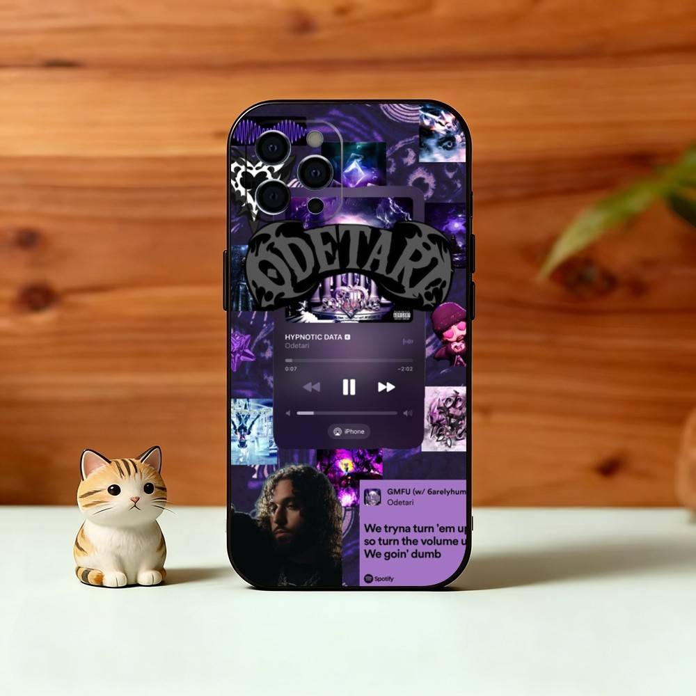 Чехол для телефона R-Rapper O-Odetari для iPhone 17,16,15,14,13,12,11 Plus,Pro Max,XS,Мягкий силиконовый черный чехол