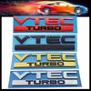 3D Premium VTEC TURBO Car Hood Fender Trunk Rear Bonnet Nameplate Decal Emblem Badge Sticker