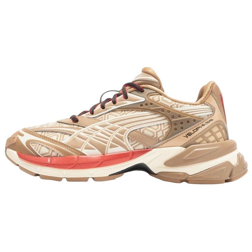 Puma Velophasis Luxe Sport - Кроссовки унисекс Tigers Eye коричневые матово-слоновая кость 390537-02