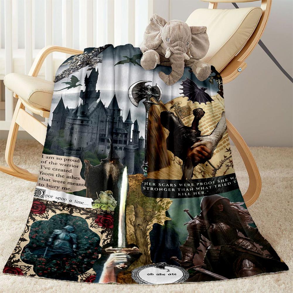 Gothic Style Blanket Ultra-Soft Great for Picnics Chair Seaside for All Occasions Digital Print Ideal Gift for Friends Family Couples Picnic