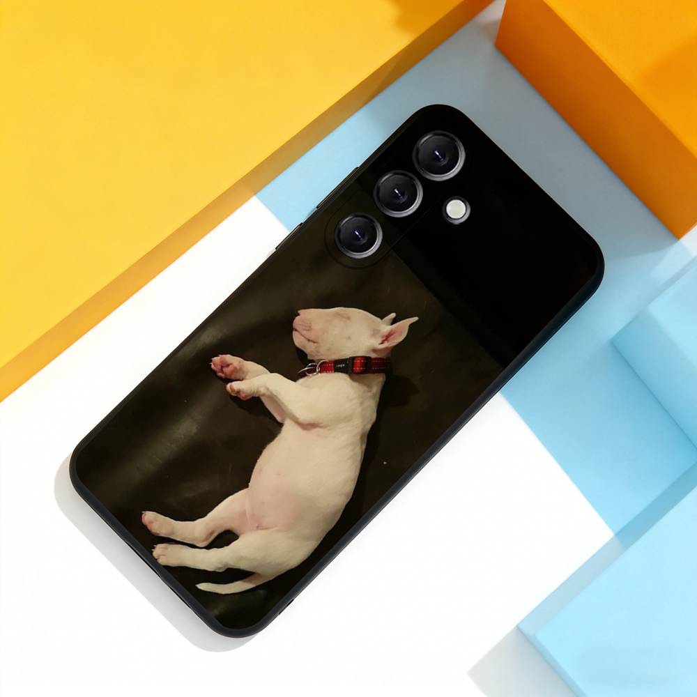 Bull Terrier Dog Pet For Samsung Galaxy A 73,72,51,53,52,71,22,5G,Note,J7,8,9 Soft Black Cover Phone Case