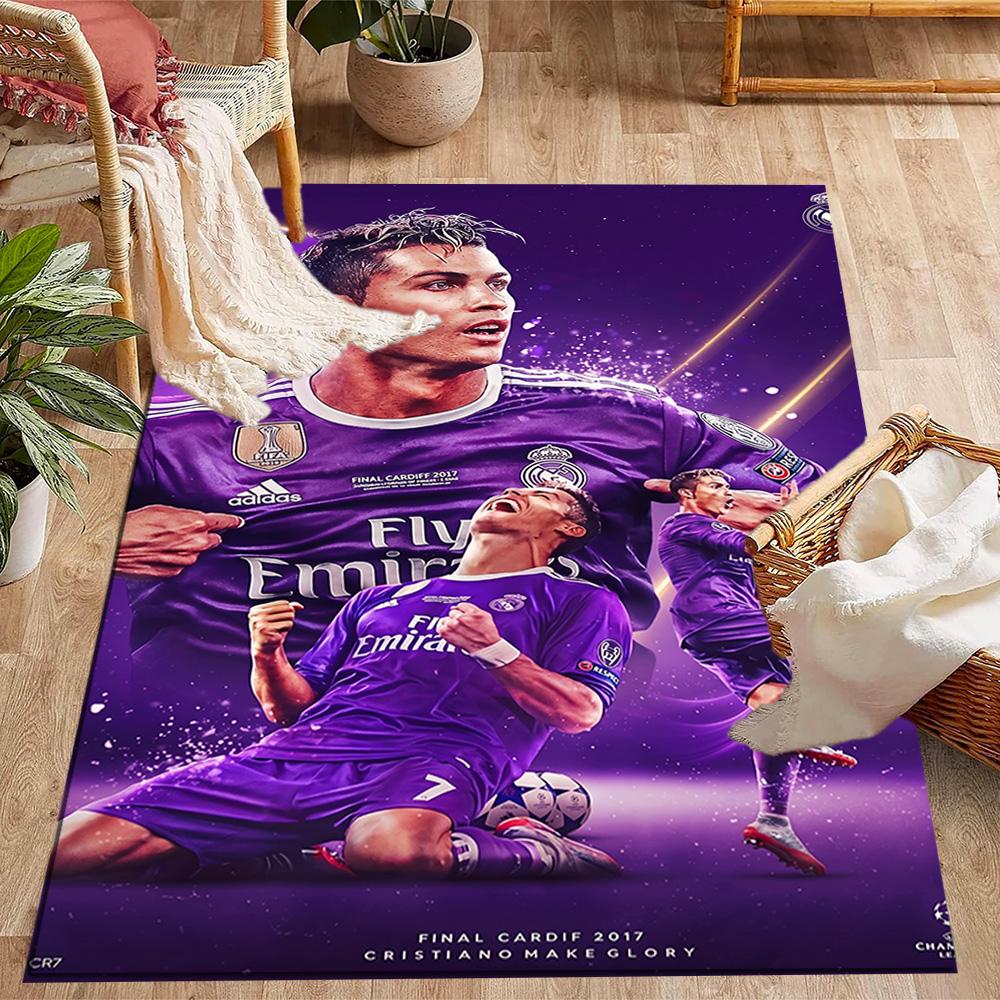 Football Player Action Area Rug Perfect for Decorate room Dining Room Balcony Bedrooms Antislip Carpet Office home decor Best for Christmas