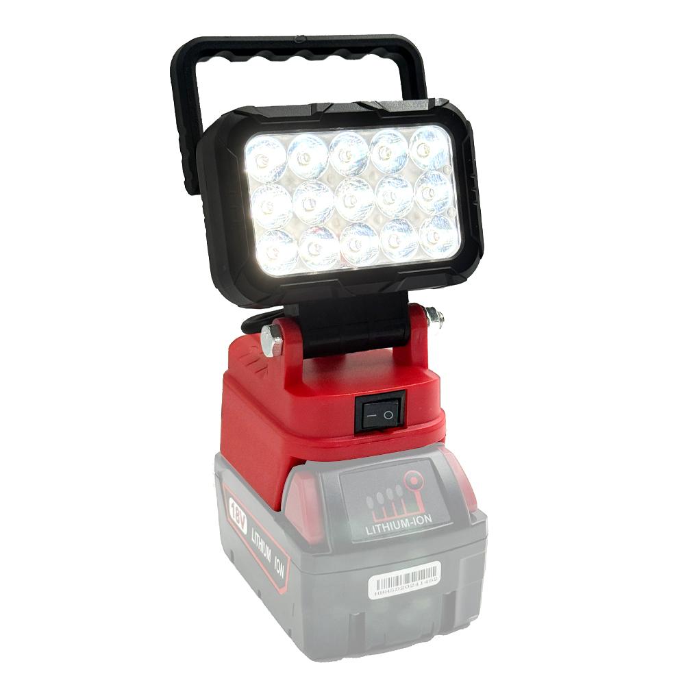 LED Light For Milwaukee Battery M-18 1In Portable Spotlight Cordless Outdoor Work Fishing Handheld Emergency Tool Light