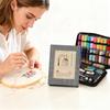 Embroidery Stitch Book Kit DIY Embroidery Reference Book Stitch Guide Threads Needles Scissors Sewing Tools Set Portable Embroidery Kit for Beginners