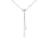 Necklace - - You &; Me - Freshwater Cultured Pearls 7-8 Mm - 925 Silver - Women