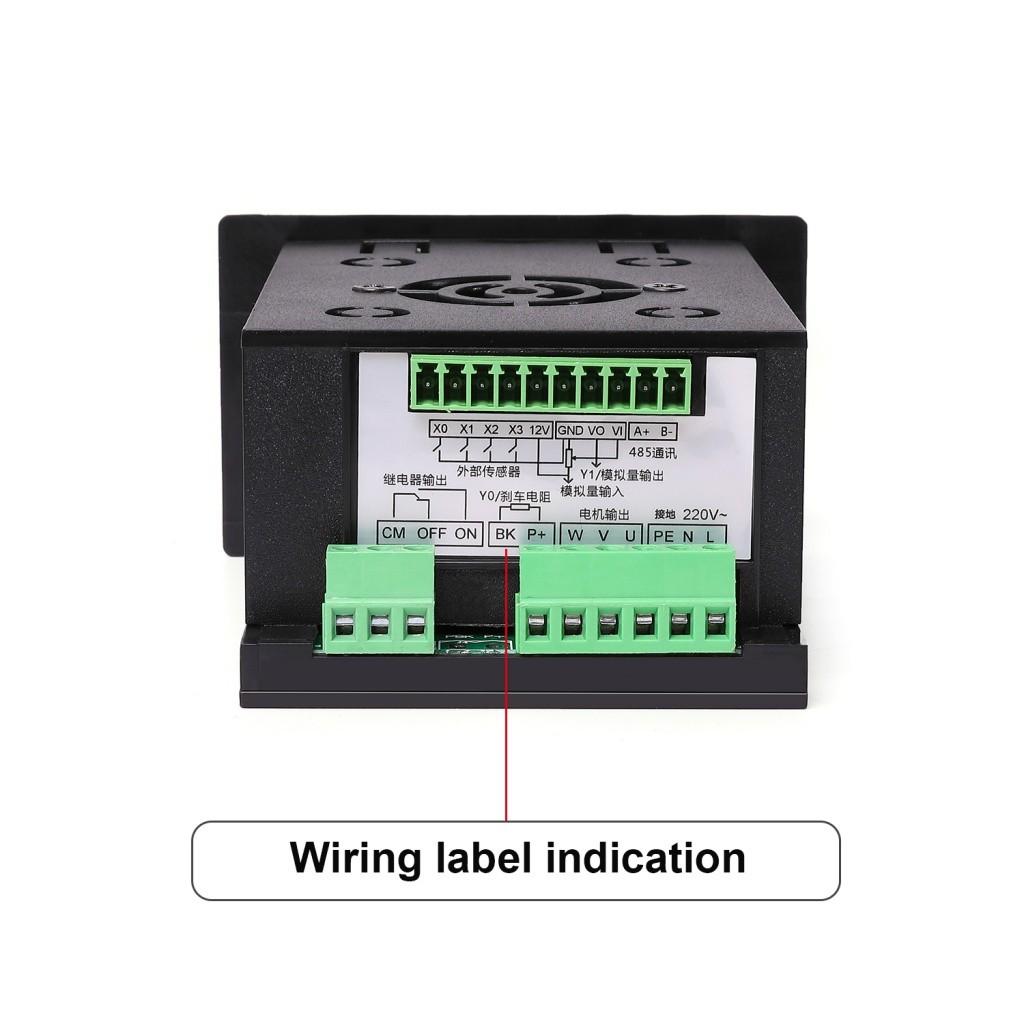 Driver Miniature Frequency Converter MCU Single Phase Input Simple Frequency Converter VFD 750W/1500W RS485 Three-Phase Motor