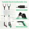 Grabbing Tool, Foldable Grabbing Tool, Suitable for Elderly Use, Wide Claw Garbage Picker, Lightweight Garbage Picker with A Strong Magnetic Tip.