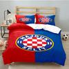 Hajduk Split Football Crest 3PCS Bedding set,Ideal for 1pc Duvet Cover And 2pcs Pillowcases Perfect for Fan gift,Ideal for Bedroom, Dormitory
