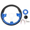 13-дюймовое рулевое колесо для автомобиля из полиуретана, стильный вид, ударопрочное, улучшенный захват, комфорт, простая установка, гоночное
