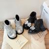 Girls Short Boots Fall And Winter Crystal Princess Boots Middle And Large Children Girls Baby Single Boots Children's Boots