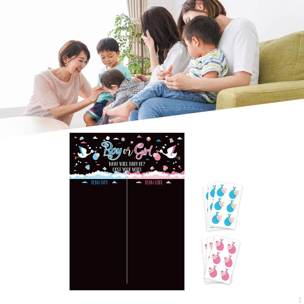 Baby Gender Reveal Board Game, Creative Voting Showers Supplies
