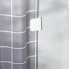2Pcs Convenient Shower Curtain Fixing Clip Self Adhesive Splash-Proof Rectangle Bath Curtain Fixing Buckle Clamp Bathroom Supplies