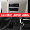 Для -2024 Toyota Land Cruiser 300 Автомобильные аксессуары для модификации, Быстрое зарядное устройство QC3.0, Специальная светодиодная система зарядки LC300
