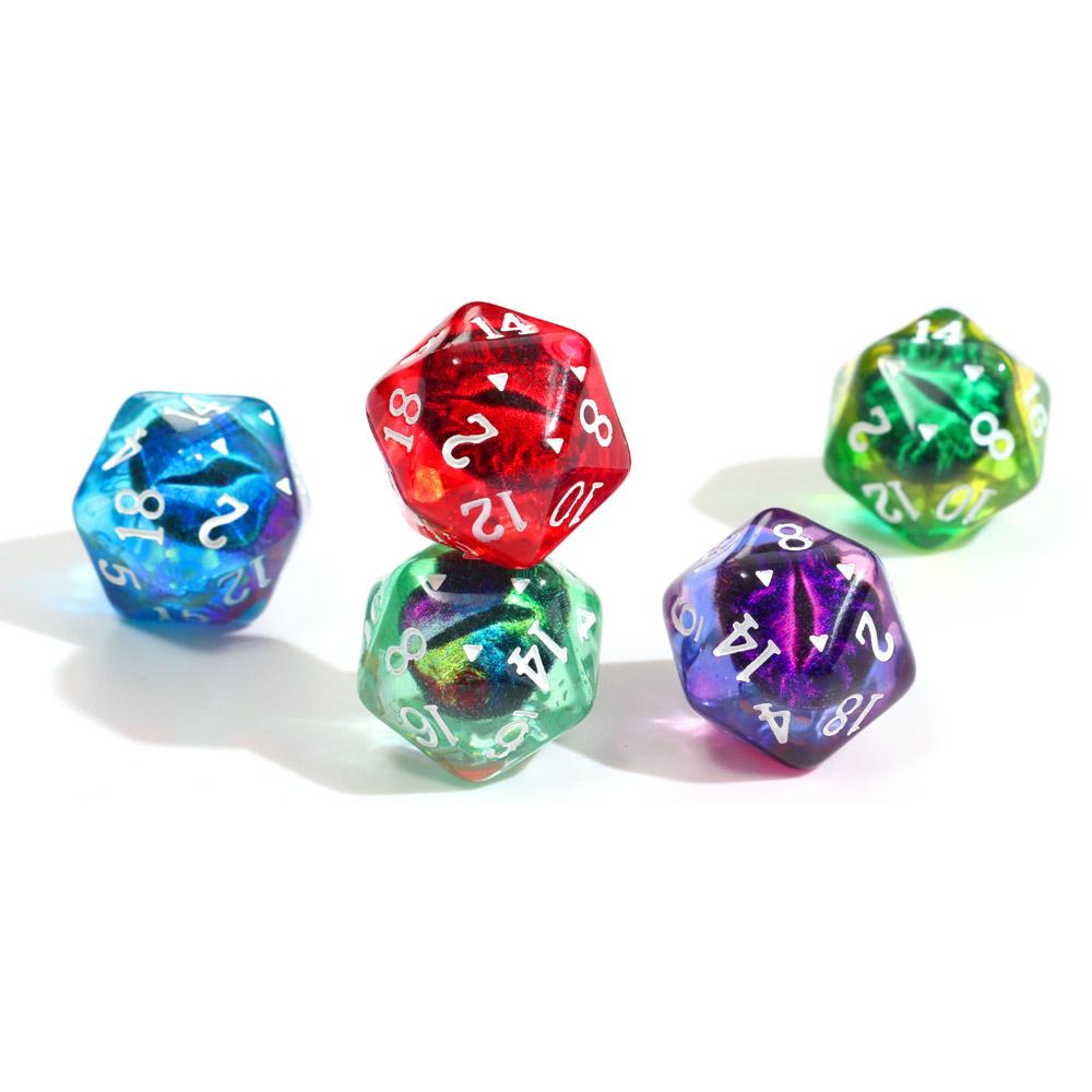 Home Decor Tarot Game Resin Crafts Crystal Dragon Eye Dice Longan Dice Polyhedral