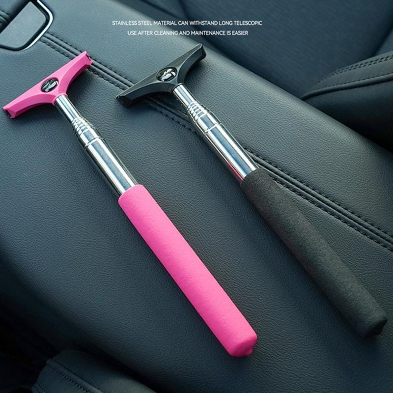 Автомобильный скребок для боковых зеркал автомобиля Портативный автомобильный скребок для автомобильного зеркала заднего вида Телескопическая 98 см Длинная ручка
