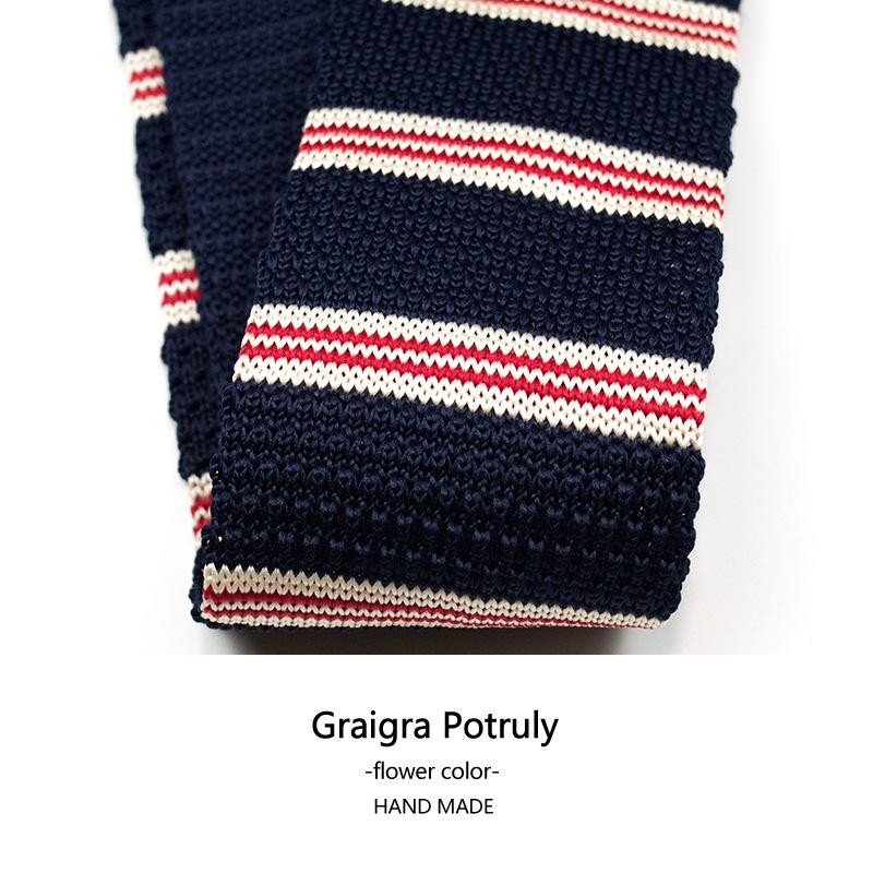 Темно-зеленый маленький галстук 5 см узкий вариант кофейного цвета ретро полосатый британский японский прилив плоский вязаный галстук