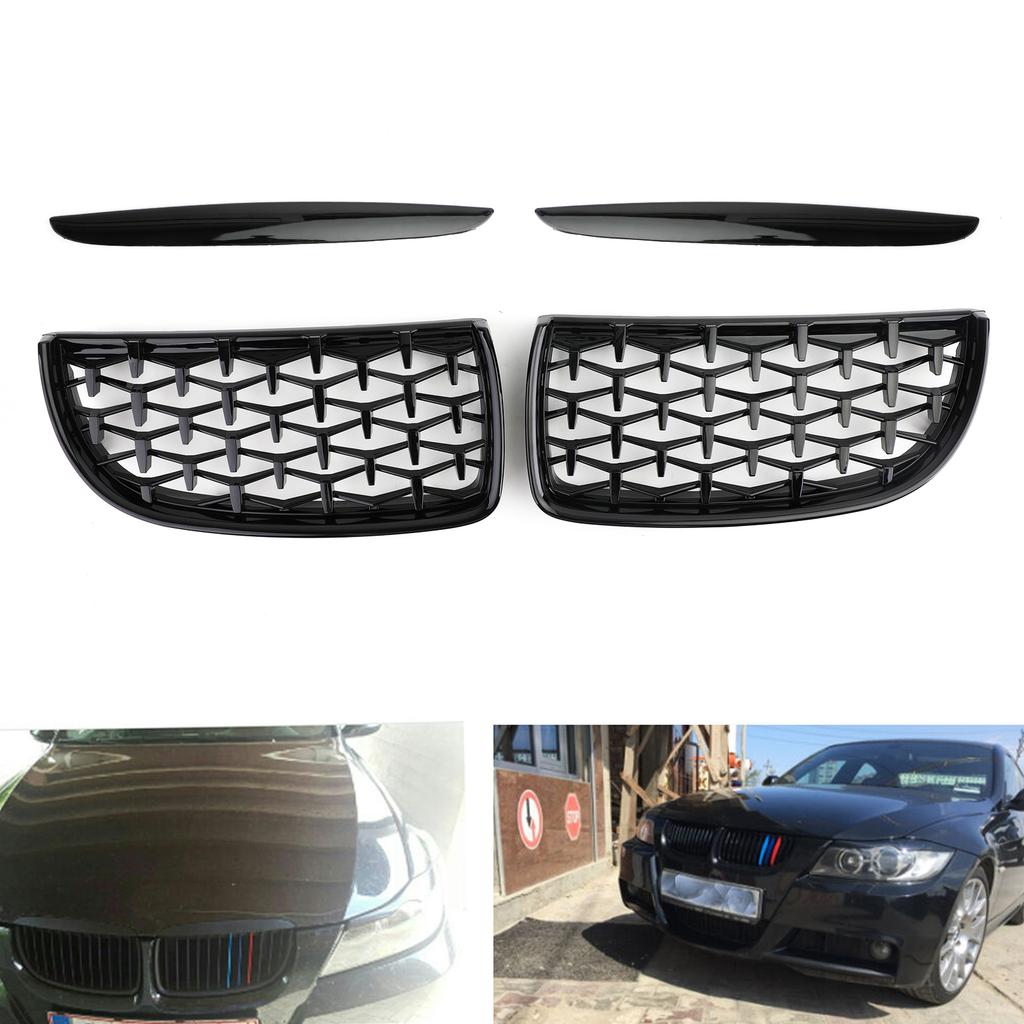 Черная решетка Mesh Kidney Grille для BMW E90 3 серии Sedan 2005-2008