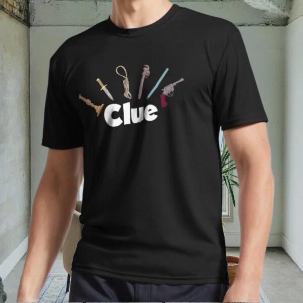 Новая черная мужская футболка Clue Active Logo, смешной дизайн, размеры от S до 5XL