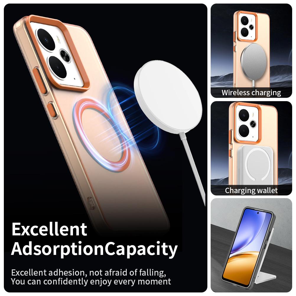 For Realme 14 5G Magnetic Case Anti Drop Hybrid Phone Back Cover