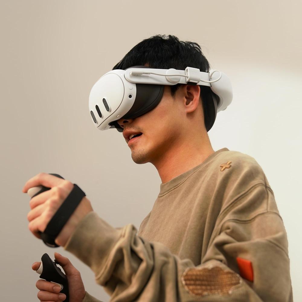 [KIWI design] Ремешок на голову для Quest 3 6400 мАч Эргономичный дизайн Мягкая подушка Совместимые аксессуары MetaQuest 3