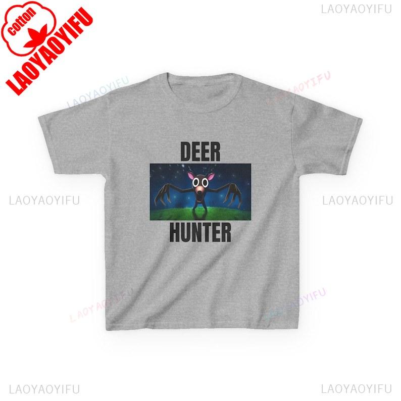 Youth Deer Hunter TShirt 99 Nights in The Forest Parody Tee Graphic T Shirts Vintage Shirt Unisex Clothing Streetwear Cotton Tees