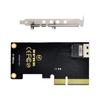 Xiwai 4X to U2 Комплект Тонкий SAS NVMe PCIe Адаптер SSD для Материнских Плат PCI-E U.2 SFF-8639 - SFF-8654