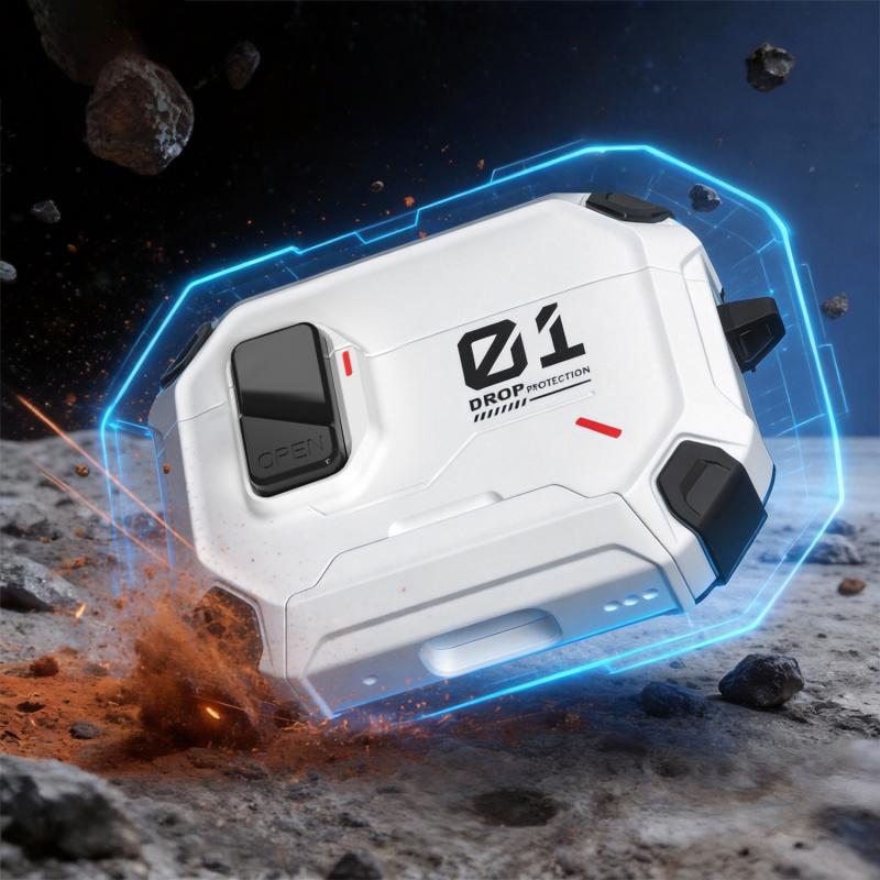 New Safety Lock Earphone Case for AirPods Pro 3 Pro Pro2 Case Auto-Open Hard Shell for AirPods 4 Pro 2 3 Compatible