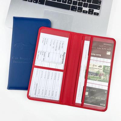 Американское водительское удостоверение кошелек из ПУ кожи: Держатель для документов о регистрации и страховании автомобиля