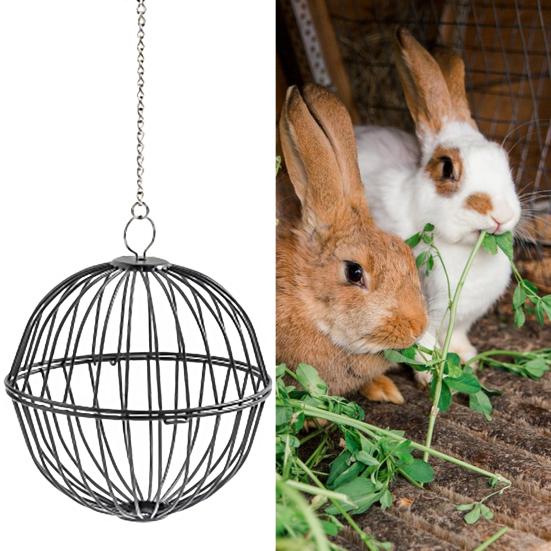 Подвесная кормушка для кур, хомяков, кроликов, мяч для лакомства, овощная гирлянда, держатель для фруктов и птицы с регулируемой высотой, цепь из нержавеющей стали, простая сборка