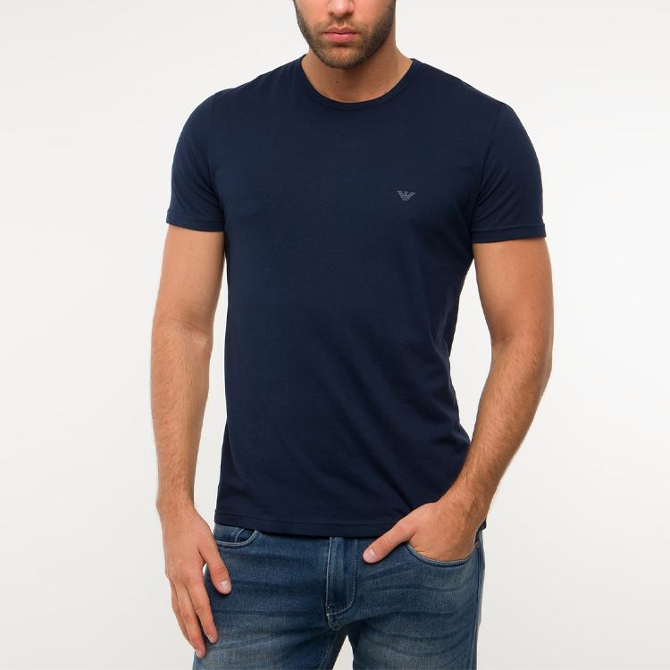 EMPORIO ARMANI T Shirt Men's 2 Pack Navy Blue 111647-CC722-27435