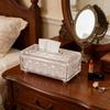 Minimalist Glass Tissue Dispenser Napkin Holder Elegant Paper Towel Organizer for Living Space Or Workspaces