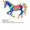 Brooch Pin Exquisite Craftsmanship Colorful Enamel Horse Shape Badge Clothing Decoration Parties Accessories