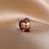 925 Silver Pink Series Cake Wings Flower Heart Pig House Donut Charm Bead Fit Bracelet DIY For Woman Girl Jewelry