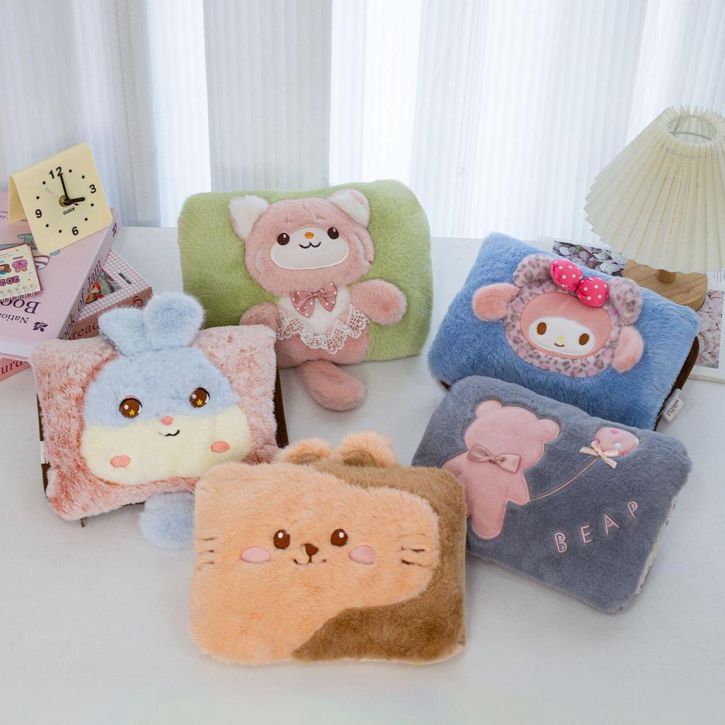 Автоматическая электрическая плюшевая мультяшная грелка для рук с безопасным отключением