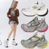 Париж 10-е поколение кроссовки папы женские 10XL дышащие толстая подошва увеличение высоты 2025 новая спортивная обувь для пары высокая версия обуви