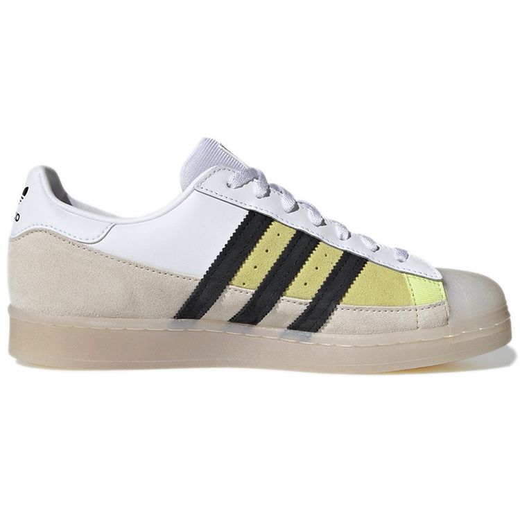 adidas Оригинальные кроссовки Superstar Retro Универсальные Повседневные Прочные Низкие Скейтбордические Кроссовки Унисекс Хаки Белый GX2887