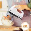mixer - 7 Adjustable Speed Handheld Mixer Electric Whisk with 5 Stainless Steel Accessories, Turbo Boost/Self