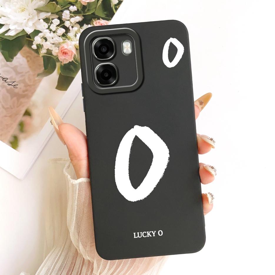 Чехол для Oppo A6 4G Чехол для Oppo A6x 5G CPH2783 Милый Чехол с Счастливыми Буквами Мягкий ТПУ Чехол для Телефона Для Oppo A6x 4G OppoA6 5G Задняя Крышка Fundas