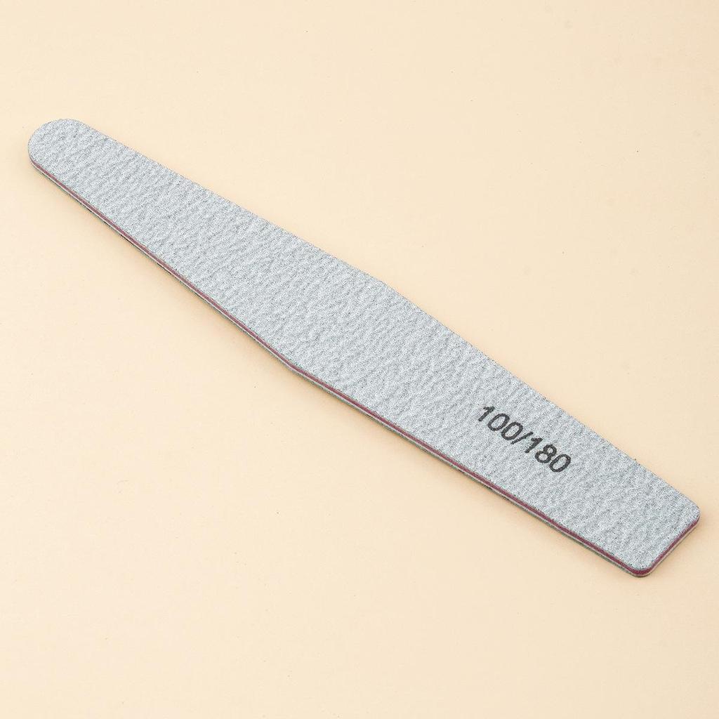 Профессиональная пилка для ногтей 100-180 грит серого и белого цвета для маникюра
