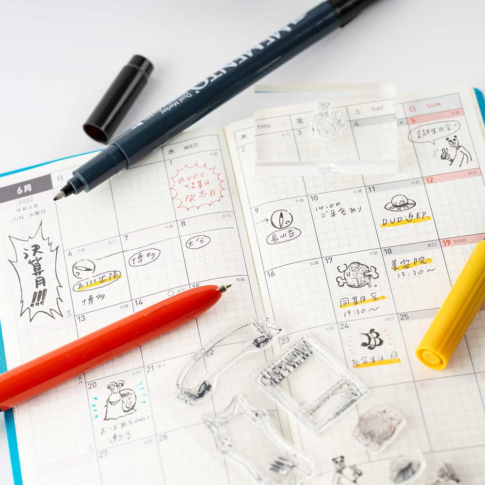 Hobonichi ONE PIECE magazine Versatile clear stamps /
