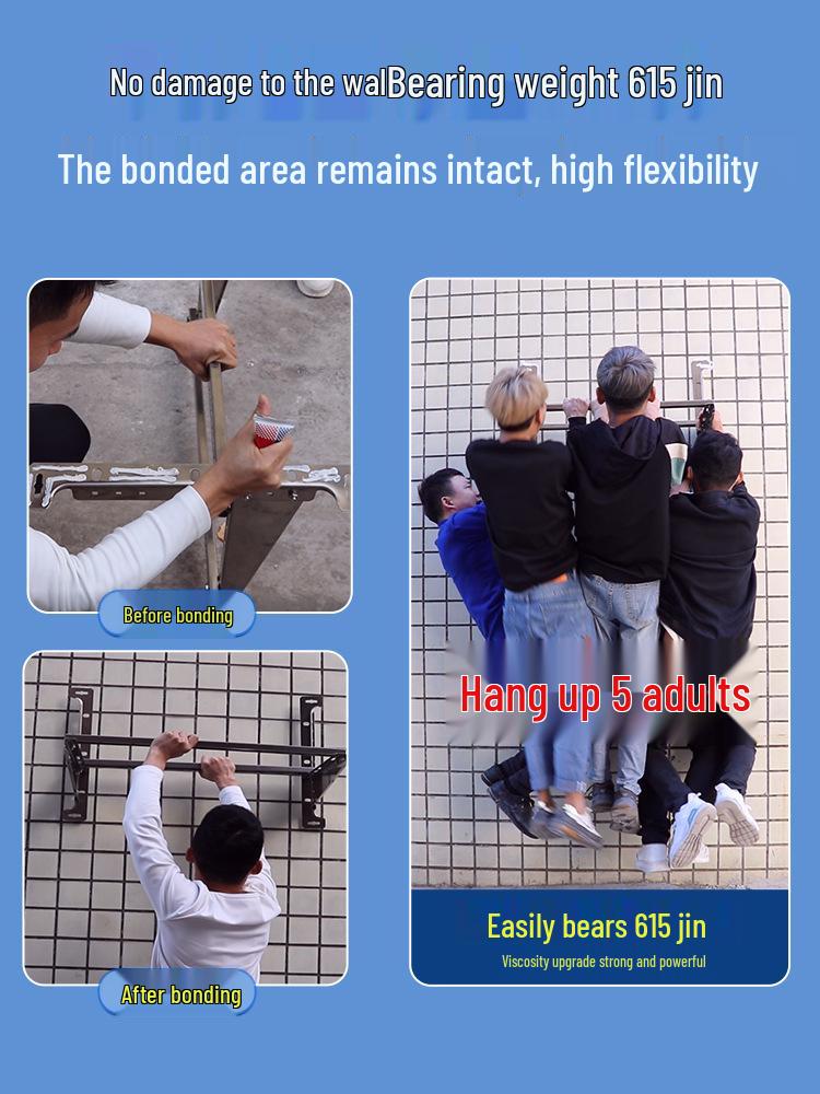 Многофункциональный клей: Без гвоздей, Прочный, Идеально подходит для плитки в ванной комнате, зеркал и стекла.