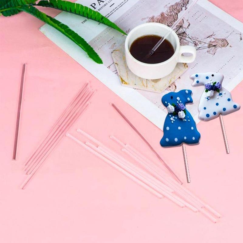50 шт. прозрачные акриловые палочки многоразовые палочки для тортов для приготовления десерта