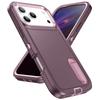 Ударопрочный гибридный чехол-бокс 3-в-1 военного класса для iPhone Air 17 Pro Max, защитный чехол-броня со скрытой подставкой