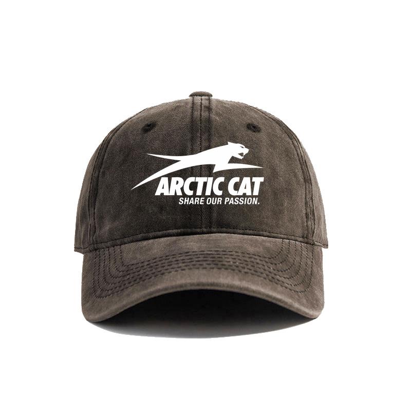 Бейсболка Arctic Cat Потертые кепки Кепка Унисекс Ретро Для улицы Летняя Регулируемая кепка MZ-567