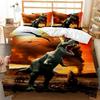 Dinosaur Jurassic Age Tyrannosaurus Rex Comfortable Duvet Cover Pillowcase Bedding Set Children Bedroom Decoration Home Textile