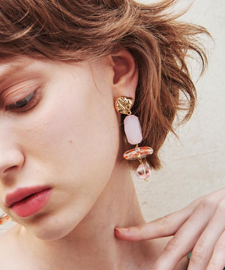 Серьги-подвески Elyona Ocean Rock & Beads